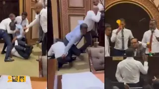 মালদ্বীপের পার্লামেন্টে এমপিদের মারামারি